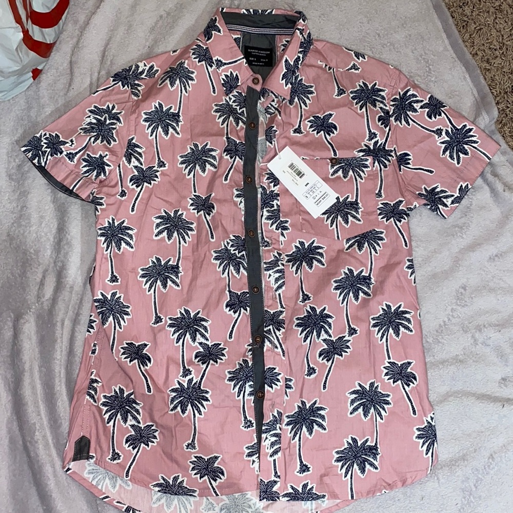 Pink button down